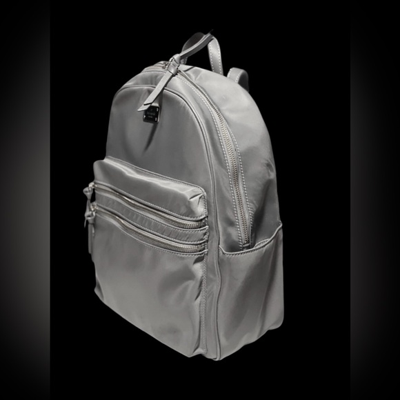 Kate Spade Wilson Road Bradley Backpack Large Gray Nylon - Picture 8 of 9